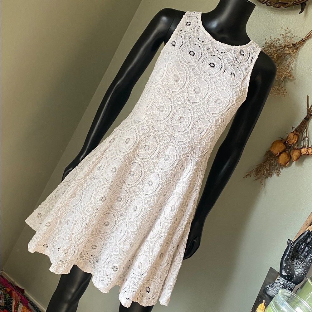 Altar'd State Ivory Lace Dress